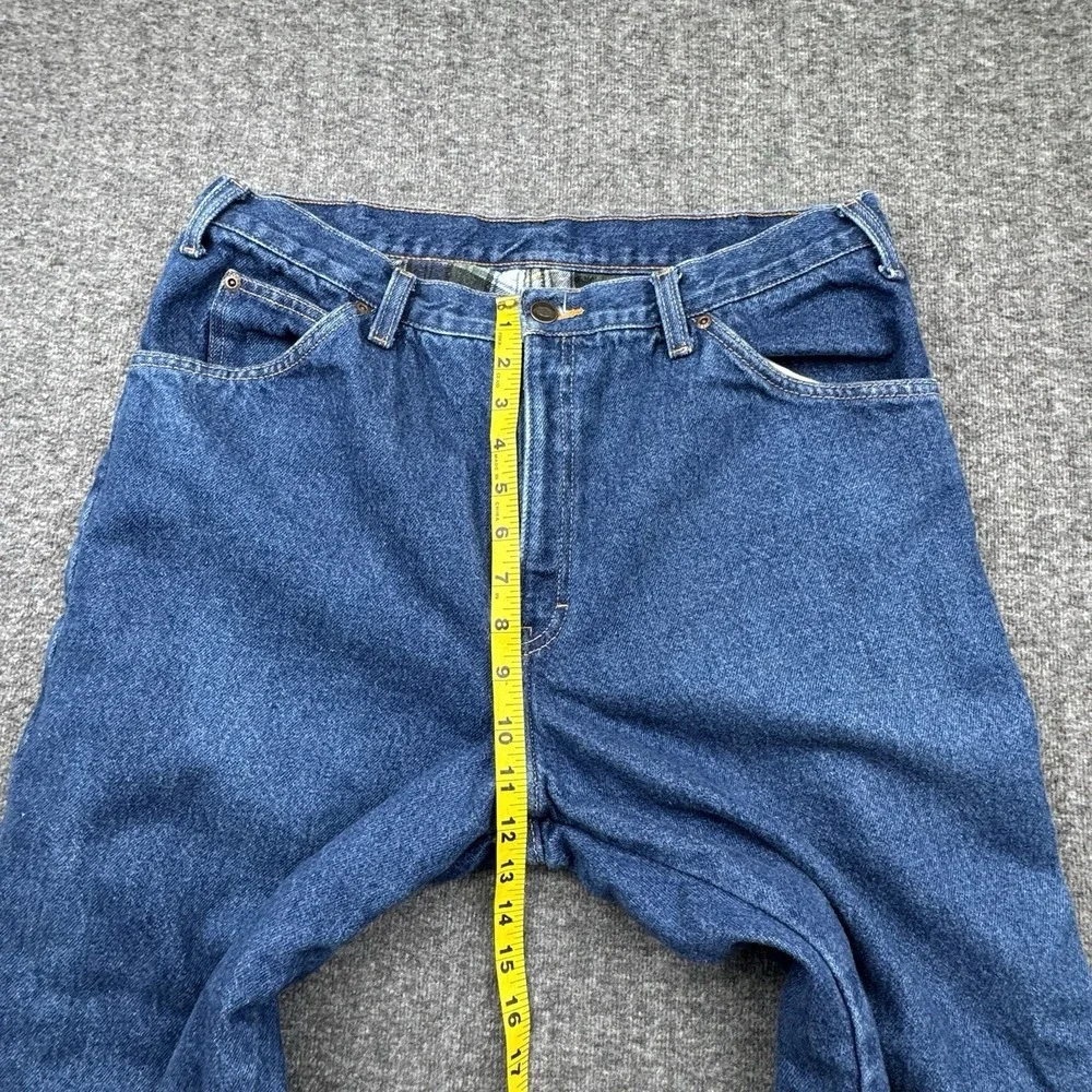 Dickies Jeans Flannel Lined‎ Relaxed Straight Jeans Mens Sz 34x30 Lumberjack